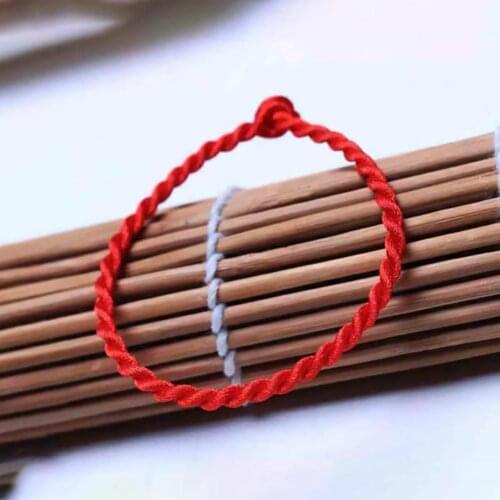 4mm Zodiac Year Red String Lucky Bracelet Ethnic Style Couple Braided Bracelet And Jewelry Ladies Male A6M2