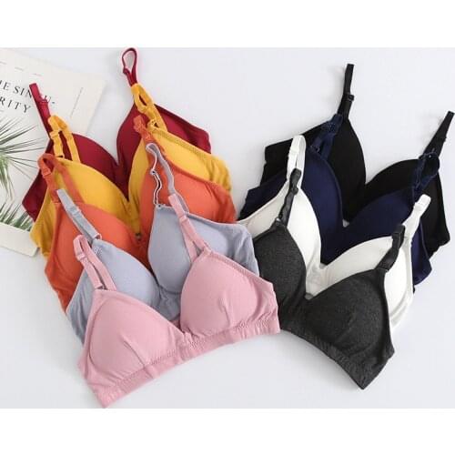 SVOKOR Sexy Deep V Bra Without Underwire Adjustable Shoulder Strap Leisure Push Up Gather Shockproof Soft Breathable Bralette