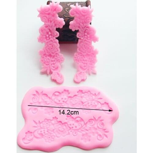 Flower Lace DIY Silicone Molds For Baking Sugar Paste Fondant Cake Decor Tools Chocolate Cake Mold Kitchen Cake Tools M1088