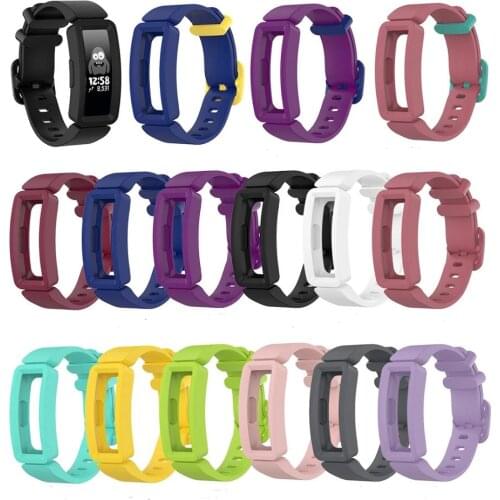 For Fitbit Ace2/inspire/inspire HR Silicone Watch Band with Case For Fitbit Ace2/inspire/inspire HR Rubber Replacement Wristband