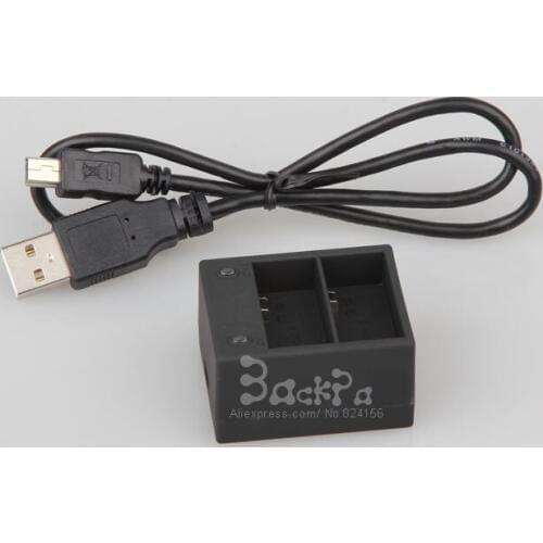 For Gopro accessories mini camcorders hero 3 double battery charger for mobile power for GoPro AHDBT-201 / 301 / 302 battery