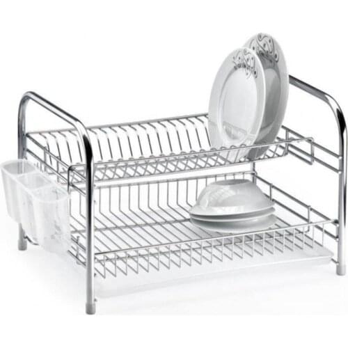 Double Layer Dish Rack Dish Rack Kitchen Dish Rack Sink Drainer Plate Drying Kitchen Organizer