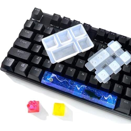 Epoxy Silicone Keycap Mold Marine Life Decoration Craft DIY Cat Claw Keyboard Cover Mold Epoxy Resin Keyboard Decoration Mold