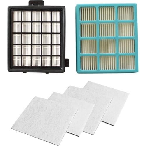 2Pcs Hepa Filter & 4Pcs Motor Cotton Filter for FC8134 FC8135 FC8136 FC8142 FC8146 FC8148 FC8140 FC8144