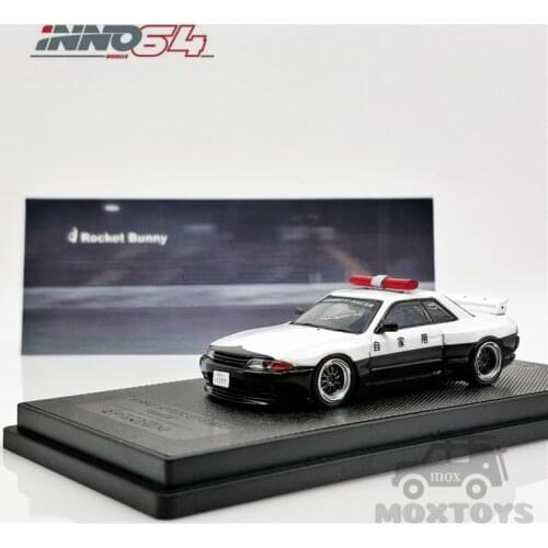 INNO 1:64 NISSAN SKYLINE GT-R (R32) PANDEM Japan Police Diecast Model Car