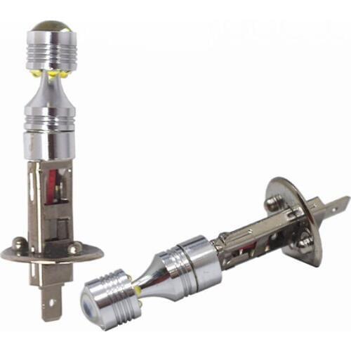 JanDeNing 2PCS H1 30W 6LED 6-SMD Car LED Fog Light Bulbs daytime running lights Driving Lamp Bulbs With Lens