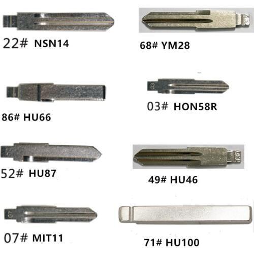 Wilongda KD remote key blade NSN14 HU66 HU87 MIT11 YM28 HON58R HU46 HU100