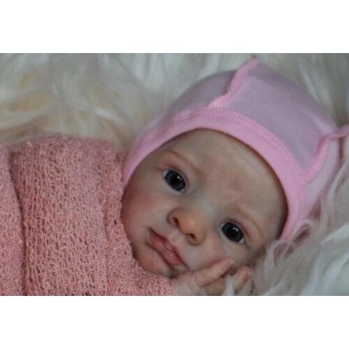 NPK 17inch Reborn Rosa Doll Kit Premie Size with Jointed body unfinished DIY Doll Parts