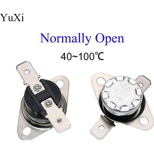 KSD301 10A 250V 40~100℃ Normally Open/Normally Closed Temperature Switch Thermostat 40 45 50 55 60 65 70 75 80 85 90 95 100