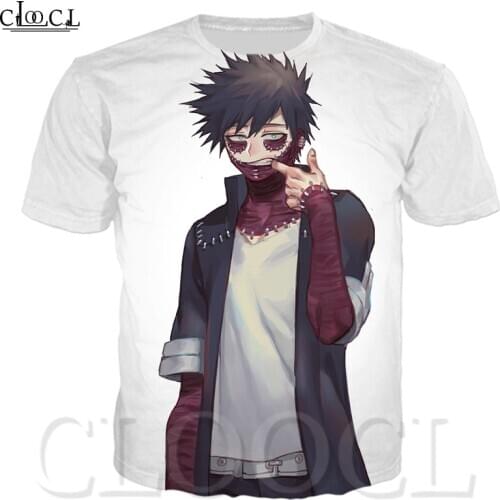 CLOOCL My Hero Academia Anime Graphics Harajuku T-shirt 3D Printed Pattern Mens Short-sleeved T-shirt Plus Size T-Shirt Top