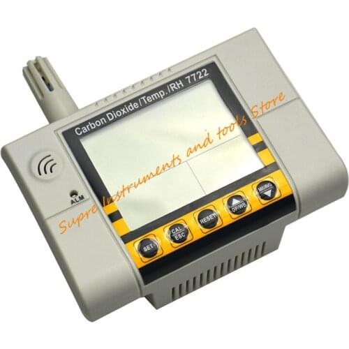 AZ7722 Wall Carbon Dioxide Monitor With CO2 Measuring Range 0~9999ppm AZ-7722