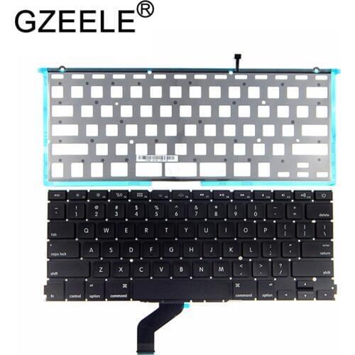 GZEELE new Backlit Laptop Keyboard for Apple MacBook Pro Retina 13" A1425 Small Enter US version