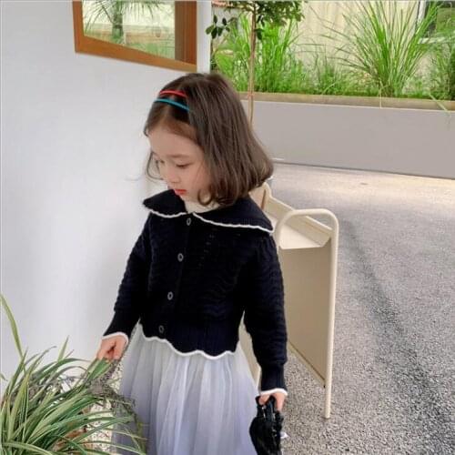 2021 New Arrival Girls Boys Knitted Sweaters Autumn Full Sleeve Fashion Kids Cardigan Sweater 1-8 Years MY856