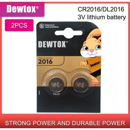 2pcs original brand new battery for DURACELL cr2016 3v button cell coin batteries for watch computer cr 2016 For Control Toy