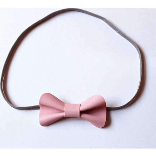 New 20pcs/lot Bow Hair Girls Hair Accessories Bowknot Hair Bands for Kids Wholesale Princess Pink Gold Silver Headbands