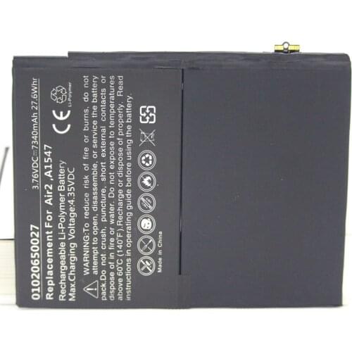 ISUN 2pcs/lot 0 Cycle 7340mAh Li-ion Internal Battery Replacement for ipad Air 2 for ipad 6 battery A1566 A1567 battery