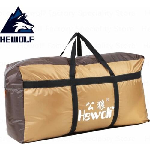 Hewolf Outdoor Bags Camping Large Capacity Portable Packing Bags Thickening Waterproof Oxford Sports Camping Storage Bag