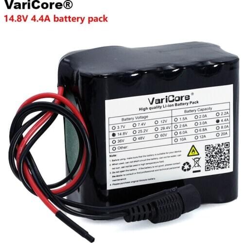 VariCore 14.8V 4400mAh 18650 li-iom battery pack night fishing lamp heater miners lamp amplifier battery with BMS 16.8V