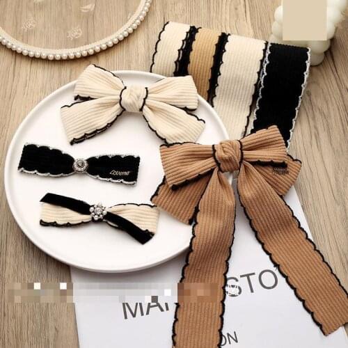 2m 25mm 40mm Vintage Corduroy Wavy Ribbon Bow Knot Material For Hair Accessories Gift Wrapping Decoration Lace Fabric Ribbons