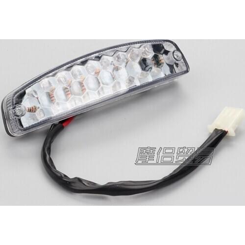 12V Universally LED Rear Lights Motorcycle Lighting Moto Tail Brake Light Indicator Lamp For ATV Quad Kart Universal Racer Red