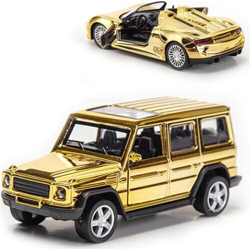 1:32 Gold Kids Alloy Toys Car Diecasts Off-Road Simulation Super Sports Car Model Ornaments Decoration Collection Gift TY0477