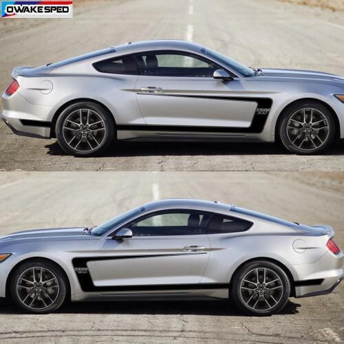 1 set Car Styling Body Whole Stickers Auto Door Side Tail Decor Decals For Ford Mustang GT Shelby Boss 302