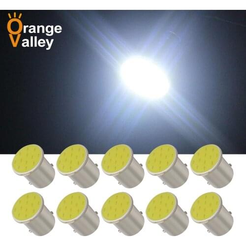 10Pcs 1156 BA15s P21W 1157 BAY15D Car Auto Bulb R5W R10W Brake Light Source Lamp Turn Sig 7506 COB LED 12814 13814