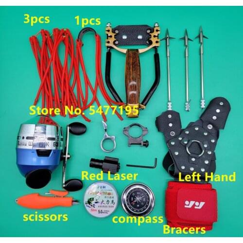 2021 Powerful Slingshot Shooting Fish Fishing Dart Hunting Fishing Slingshot Fishing Spool Shooting Catapult Outdoor Equipment