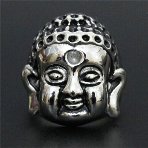 3pc/lot Newest Design The Buddha Ring 316L Stainless Steel Fashion Jewelry New Blessing Buddha Ring