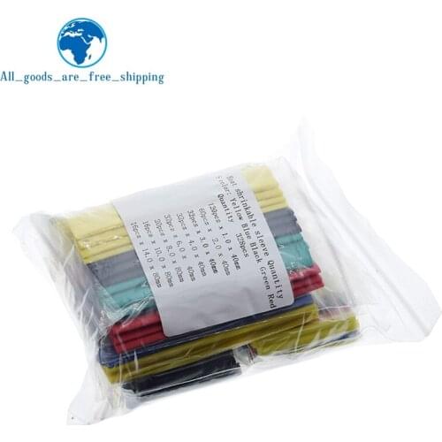328Pcs Car Electrical Cable Tube kits Heat Shrink Tube Tubing Wrap Sleeve Assorted 8 Sizes Mixed Color DIY KIT