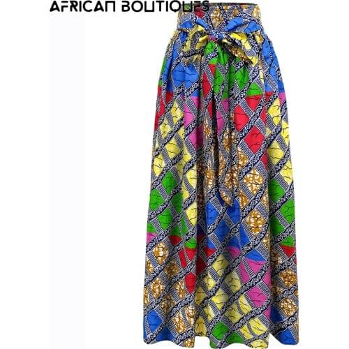 African clothes for women 2021 skirt wax skirt traditional clothing print high waist long skirt plus Size African clothes