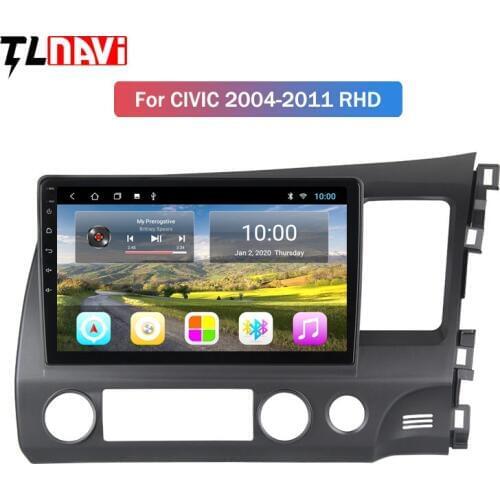 2G RAM 10.1 inch Android 10 Car GPS Navigation For RHD Honda civic 2004-2011 right hand Support Stereo Audio