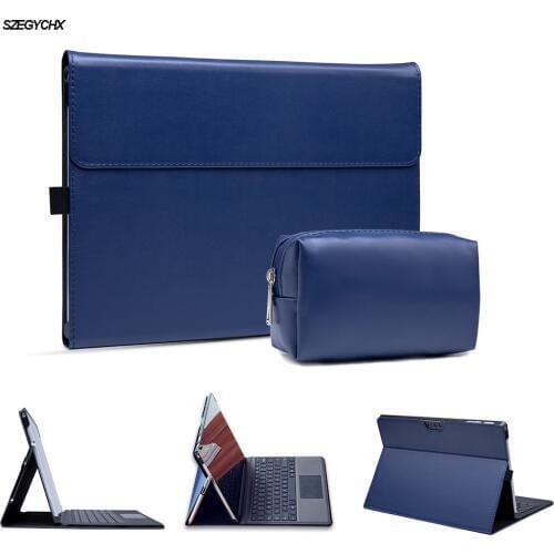 PU Leather Laptop Case for Microsoft Surface Pro 6 cover Tablet Stand Fold Holder for Surface new Pro 4 / Pro 5 Laptop Sleeve