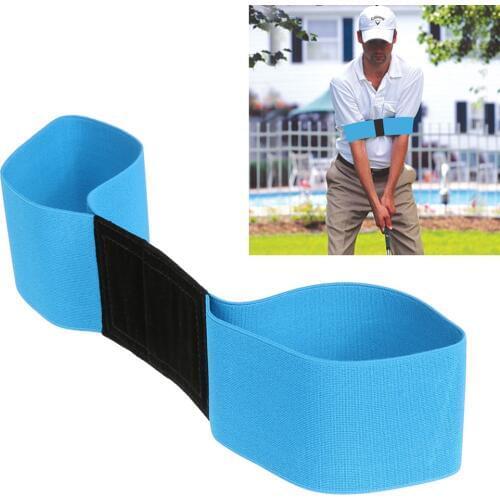 Golf Swing Trainer eginner Practicing Guide Gesture Alignment Training Aid Aids Correct Swing Trainer Elastic Arm Band Belt