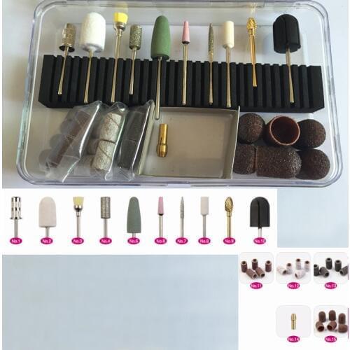 Professional Nail Drill Bit Mill Cutter Nozzle Nail Art Electric Drill Manicure Pedicure Machine Device Sanding Band Drill Brush