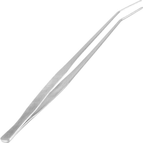 18.9" Long Stainless Steel Curved Tweezer for Fish Tank Plants