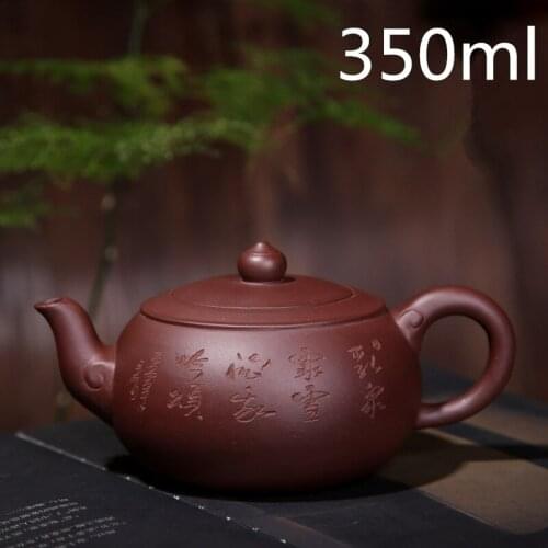 Ceramic Teapots 350ml Famous Tea Pot Zisha Teapots Porcelain Handmade Purple Clay Mud Pot Master Maker Tea Pots