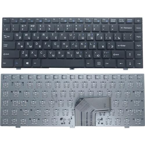 Notebook Russian Keyboards for Teclast F6 F7 RU Black Laptop Keyboard Blue Keys Non-backlit PRIDE-K2381 343000041 DK MINI