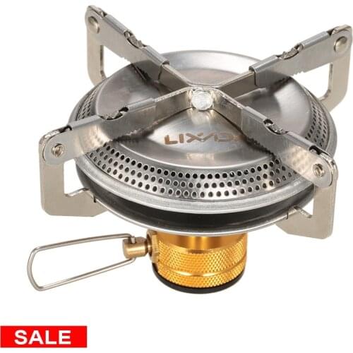 Lixada Ultralight Camping Gas Stove 3500W with storage bag for Camping Backpacking Hiking Fishing Camping Equipment Outdoor