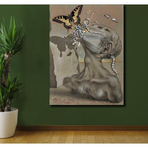 Fashion Print Pictures Salvador Dali Lego Blade Canvas Painting For Living Room Home Decoration Oil Painting On Canvas Wall Art