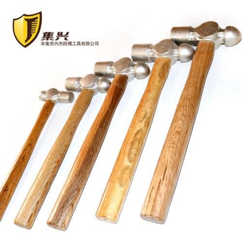 2 lb,2.5 lb,304 stainless steel round head hammer, antimagnetic round head hammer, household wooden handle hammer