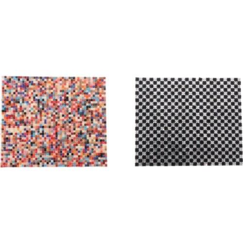 1/12 Dollhouse Wallpaper Mosaic Floor Covering with Self Adhesive