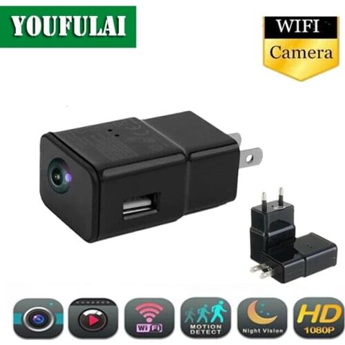 101 HD 1080P WIFI Camera Wall Charger IP Camera Plug US/EU Adapter 16G-128G Available