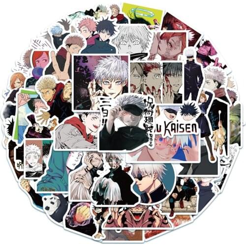 10/30/50pcs Anime Jujutsu Kaisen Sticker Sorcery Fight Itadori Yuuji Stickers Waterproof Decals For Skateboard Laptop Suitcase