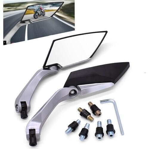 Universial Side Mirrors Motorcycle Handlebar Rear View Back Mirror For Yamaha FZ600 MT07 MT09 MT10 mt 07 09 10 mt-07 mt-09