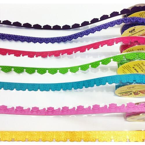 1m/roll DIY Decorative Leather Lace Christmas Tape Gifts Cake Candy Box Packaging Wrap Craft Ribbons Card Wrapping Supplies