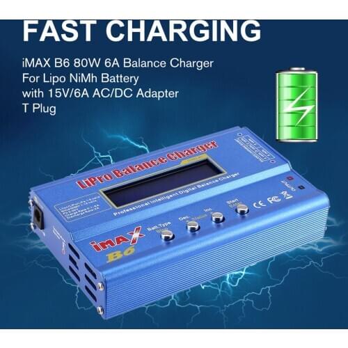 2021 HOT Original IMAX B6 mini 80Balance Charger Discharger for RC Helicopter nimh nicd Aircraft Intelligent Battery Charger
