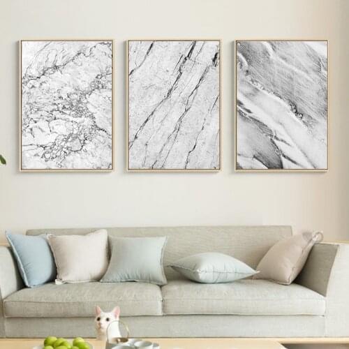 Abstract Stone Texture Canvas Printings Black and Grey Retro Oil Painting Nordic Painting Poster Room Wall Art Decor Picture