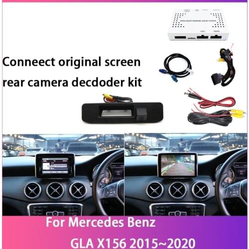 Car Rear View Backup Reversing Parking Camera For Mercedes Benz GLA X156 2015 2016 2017 2018 2019 2020 Decoder Full HD Accesorie