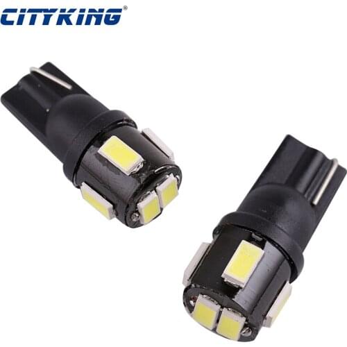 10 x Auto led T10 Led Bulbs 168 194 5W5 W5W 5730 led 6SMD For Car Interior led Dome Reading Clearance Light White DC12V